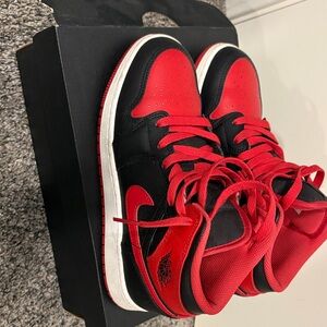 Kids Black and Red Sneakers